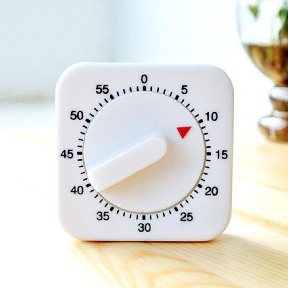 Countdown Alarm Reminder Cooking Tools Mechanical Timer Square Kitchen Time Management For Kitchen 60 Minutes Kitchen Timer