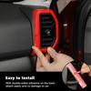 Fit For -2024 Ford Bronco Sport ABS Red AC Air Vent Outlet Frame Cover Trim