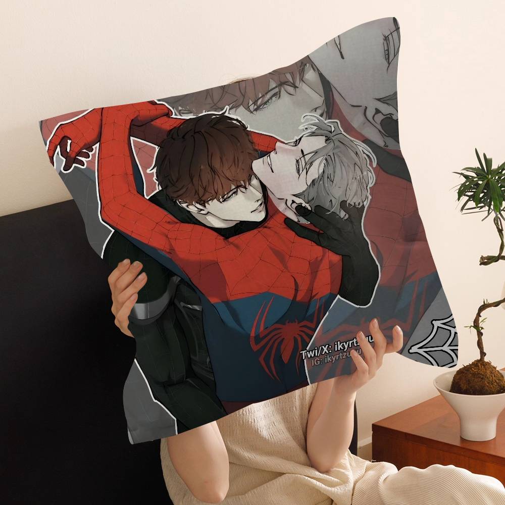 Cartoon N-Nerd P-Project Bl Anime Cushion Cover Polyester Sofa Cushions Decorative Throw Pillows Home Decoration Pillowcover