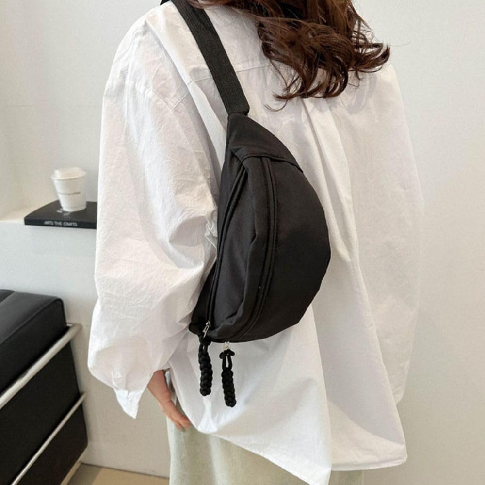 EZBUYGO Waist Pouch for Men and Large with Zipper Perfect for and Casual Wear 2-Way Women, Crossbody, Waterproof, Lightweight, Capacity, Detail,