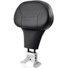 Pack of 1 Adjustable Motorcycle Driver and Backrest with Enhances Lumbar Support for Long Ride Comforts Including Mounting Hardware and Durable