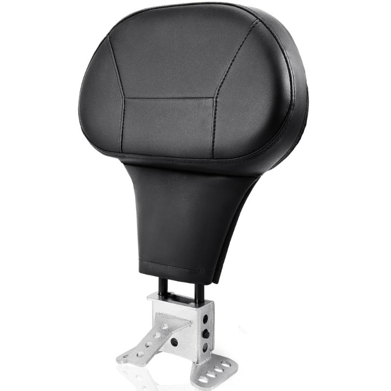 Pack of 1 Adjustable Motorcycle Driver and Backrest with Enhances Lumbar Support for Long Ride Comforts Including Mounting Hardware and Durable
