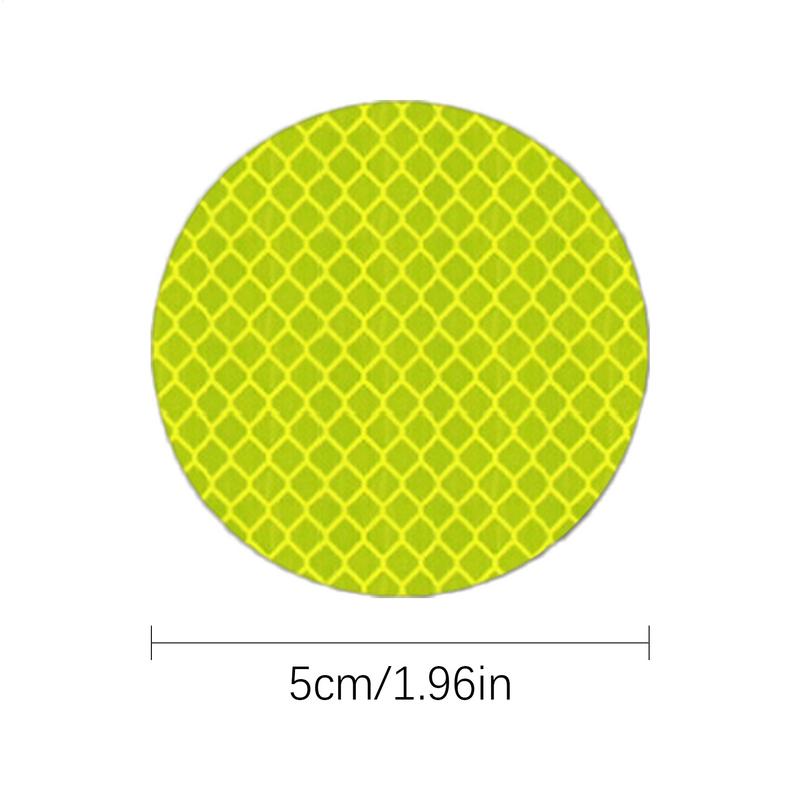 Car Warning Reflective Stickers 10 Pieces Round Waterproof Reflective Strips Reflector Tape 1.96 In Reflective Patch For Trucks