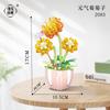 Weile Chuangxiang Small Particle Bouquet Potted Plant Building Block Flower Diary Desktop Ornament Gift Assembled Building Block Toy
