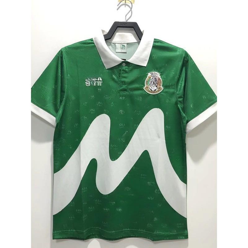 Mexico National Team Retro Football Jersey Short Sleeve Sports Top Men Women