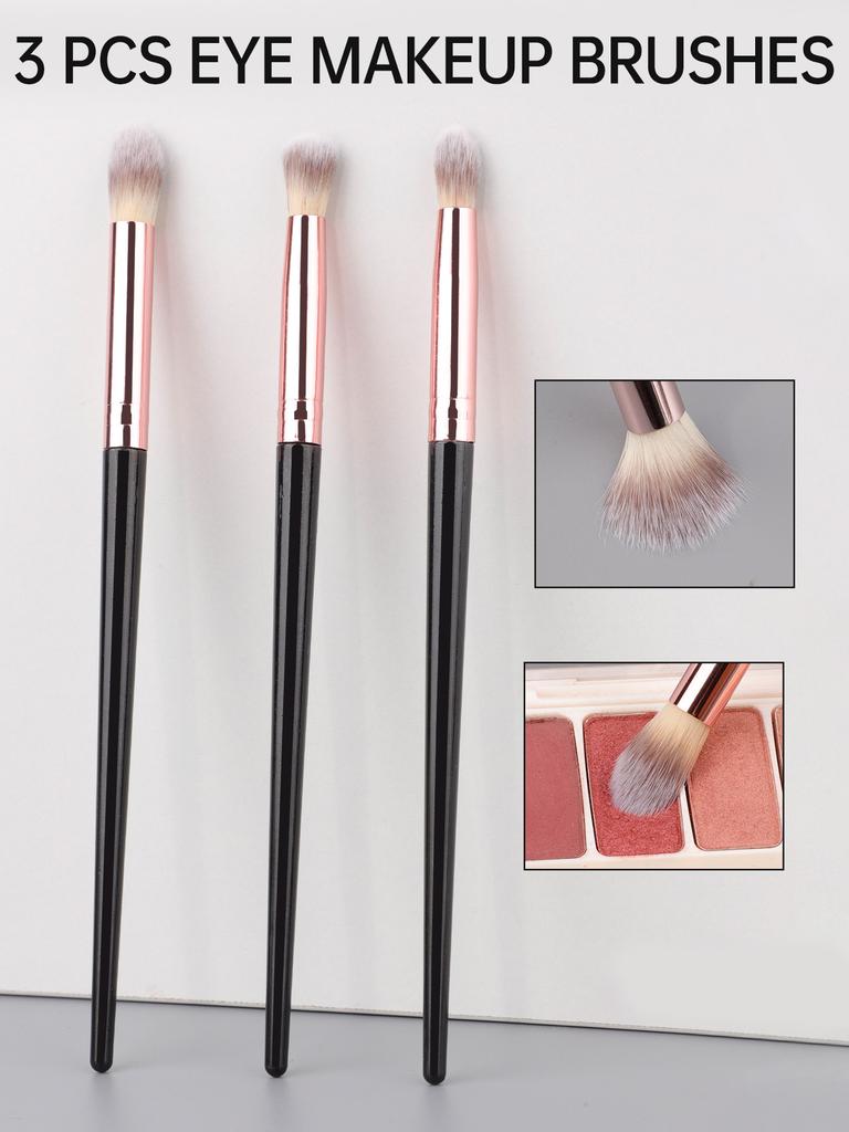 3pcs Eye Shadow Brushes Set Makeup Brushes Eye Shadow Highlighting Brushes High Quality Makeup Brushes