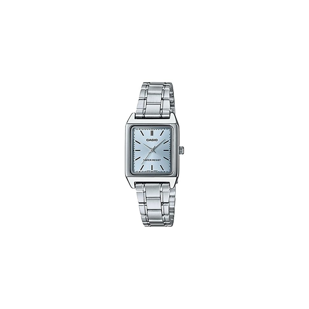 Casio Standard Analogue Ladies Watch LTP-V007D-2E Silver Stainless Steel Water Resistant