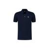 Ss22 Solid Color Button Straight Fit Short Sleeve Polo Shirt Men Tops Navy-Blue 3LPF08-PJEEZ-1554