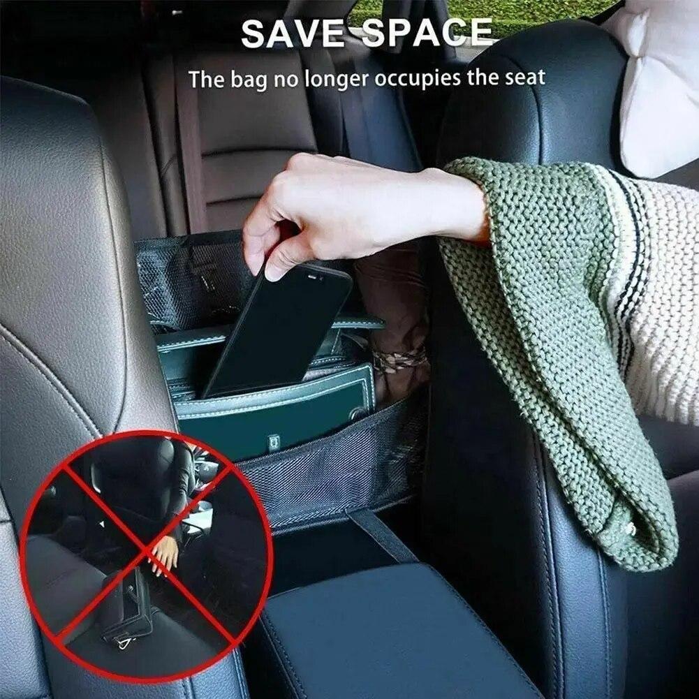 Large Capacity Car Seat Mesh Pocket Storage Bag Handbag Wallet Storage Bag Pet Car Guardrail Car Sorting And Storage Accessories