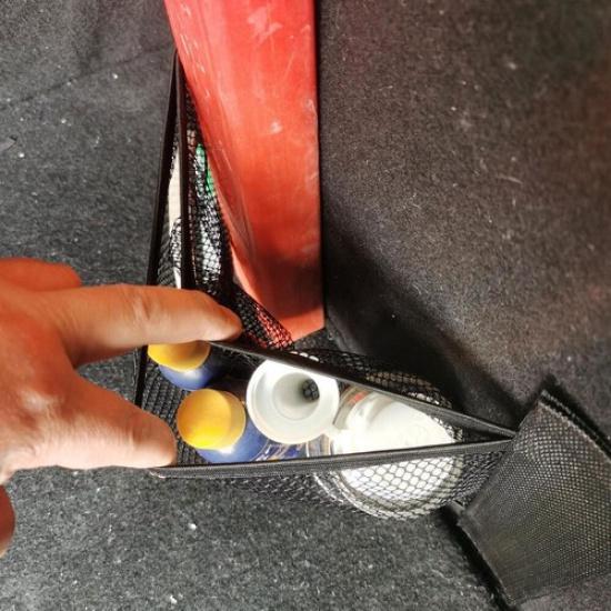 Car Trunk Organizer Fixing Belt Elastic Net Storage Mesh Bag Tapes Accessories