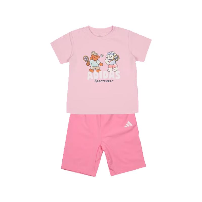 Adidas Kids  GFX Tee & Shorts Set 98