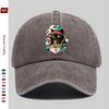 pc Japanese Anime Cat  Ramen Print Trucker Cap  Adjustable Buckle Strap Washed Baseball Hat Suitable for Men  Women Vintage
