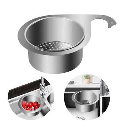 Triangular Stainless Steel Sink Strainer Basket Multifunctional Kitchen Drain Shelf Filter Tray for Home and Restaurant