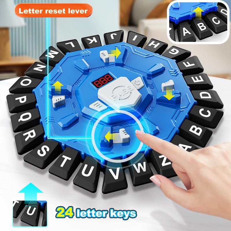 Jeu de Puzzle Rapide et Fou sur Échiquier Lettres pour Enfants