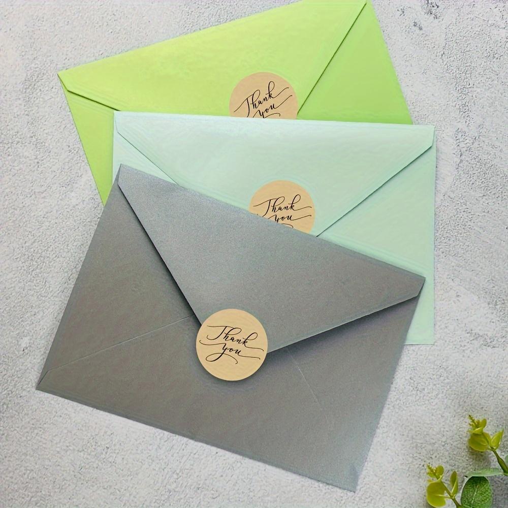 500pcs Brown Kraft Paper Sticker Thank You Seal Labels Stickers for DIY Gift Decoration Baking Package Envelope 1Inch Stationery