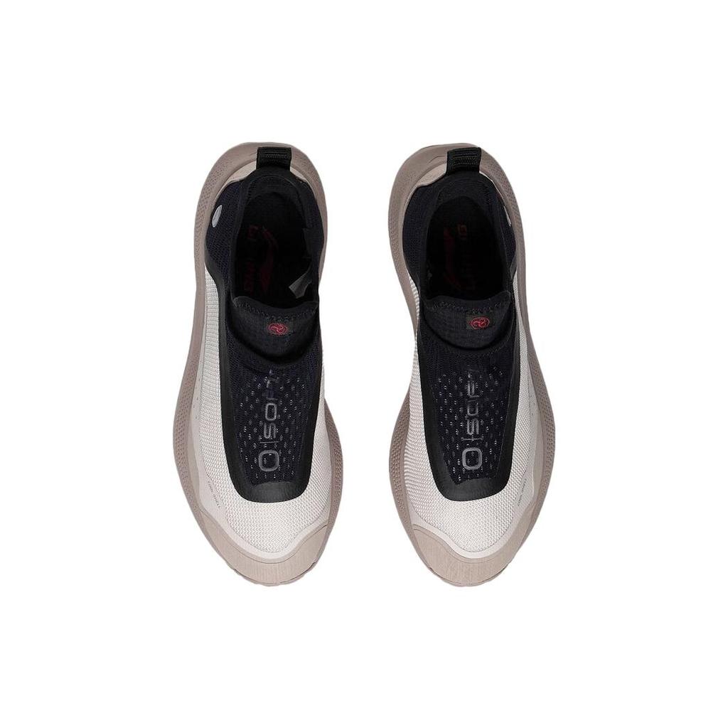 New LiNing Soft Go Anti Slip And Wear Resistant Breathable Low Top Sports Casual Shoes Men's Gray Black AGLT105-3