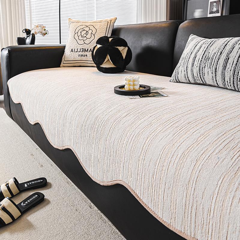 Light Luxury High-End Special-Shaped Sofa Cushion  New Four-Season Universal Seat Cushion Non-Slip Leather Sofa Cover Cover Cloth
