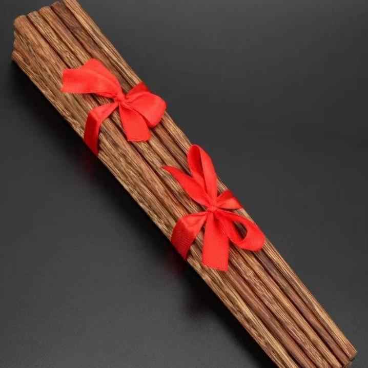 Free Shipping: Mold-Proof Red Sandalwood & Chicken Wing Wood Chopsticks - Non-Deforming, Non-Slip, High-Temperature Resistant