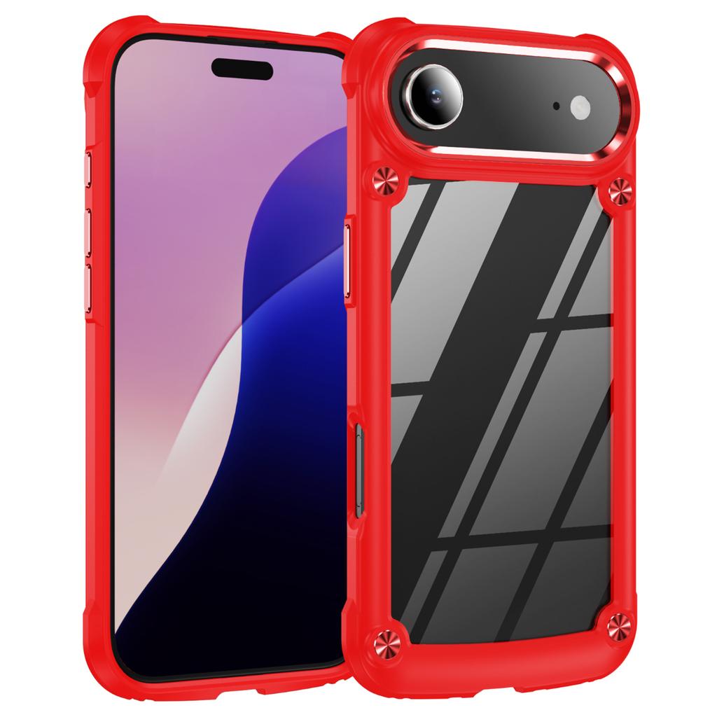 Für iPhone Air Case Anti-Drop Legierung Linsenrahmen PC + TPU Handyhülle