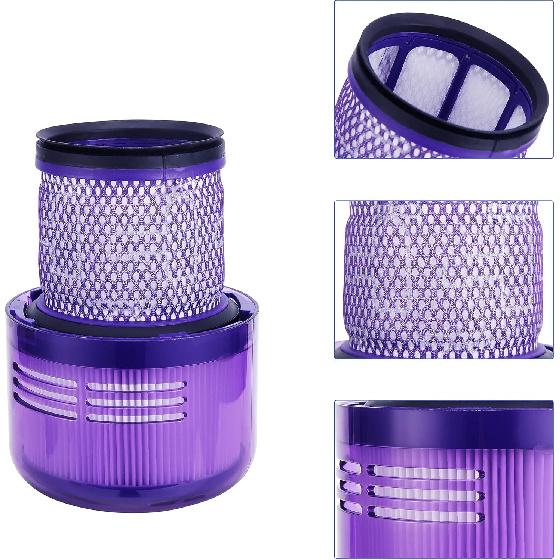 Replacements Filter for Dyson V11 Animal V15 Detect Cordless Vacuum Accessories Filter Hepa, Replacement Part (4 Pack)
