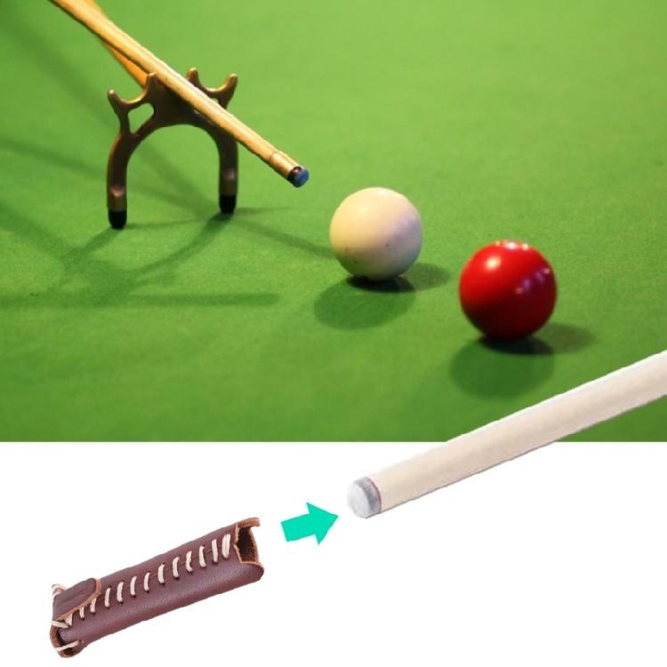 Leather Cue Head Protectors Snooker Cue Tip Cover Billiard Stick Protections Cover