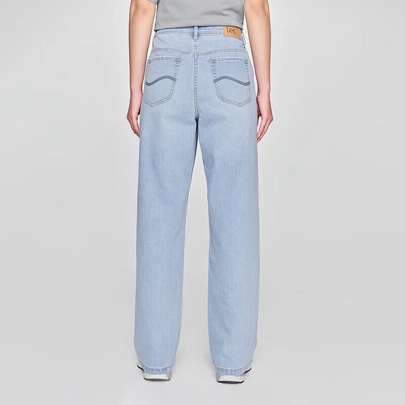 Lee Women's High-Waist Straight Wide-Leg Cool-Feel Jeans
