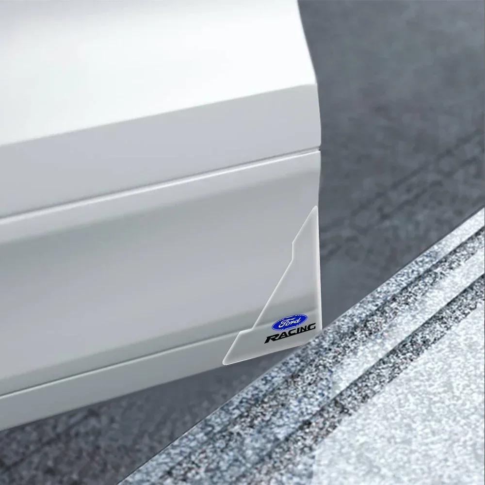 New 2026 Car Sticker Ford New 2025 Hot 2Pcs Car Door Corner Cover Bumper Protector Collision Anti-scratch Guard Sticker For Ford