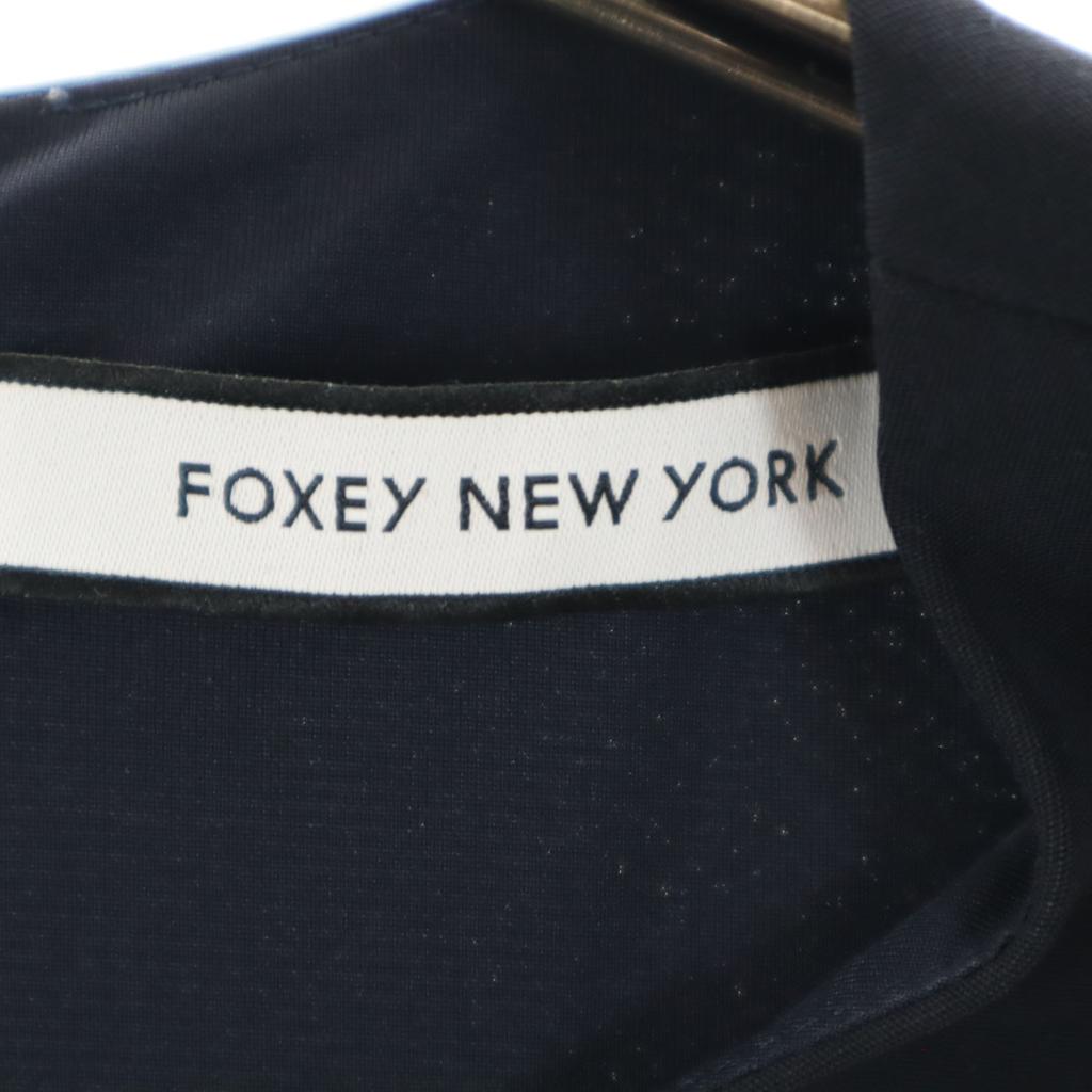 FOXEY NEW YORK No sleeve Knee-length dress 40 Navy Women Used
