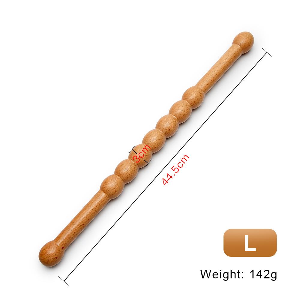 Natural Bamboo Massage Stick Wood Therapy Massager Relieve Muscle Soreness Anti-Fatigue Gua Sha Back Acupuncture Physiotherapy