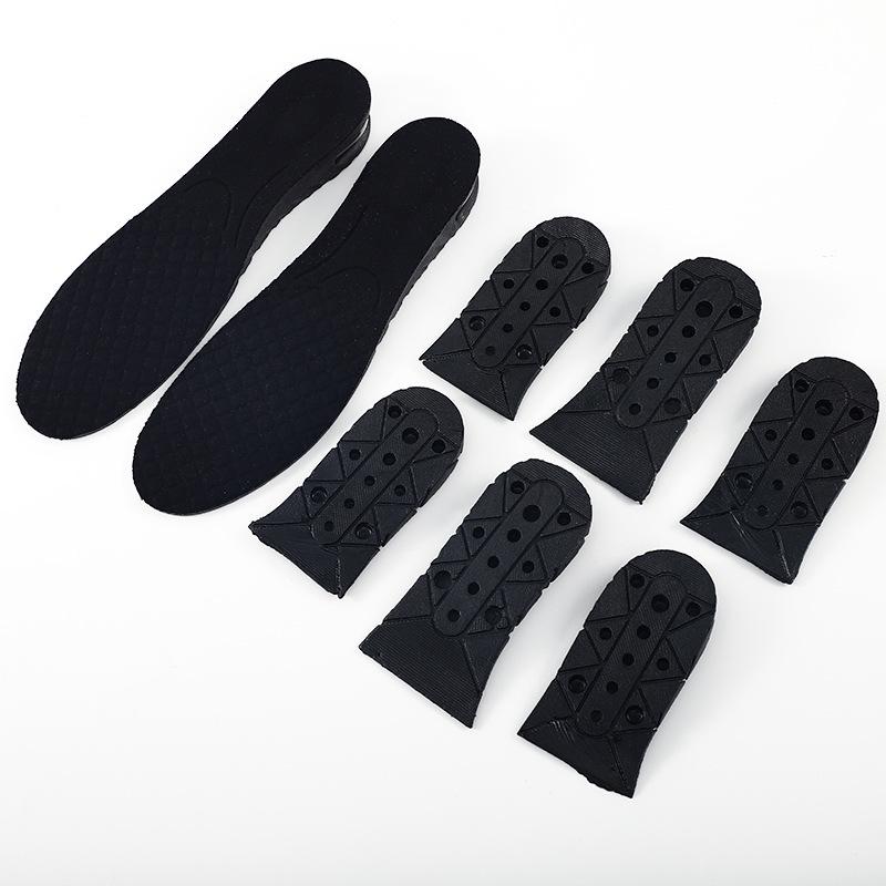 Adjustable Four-Layer Height-Boost Insoles: Multi-Layer, Detachable, Shock-Absorbing Pads for Men & Women