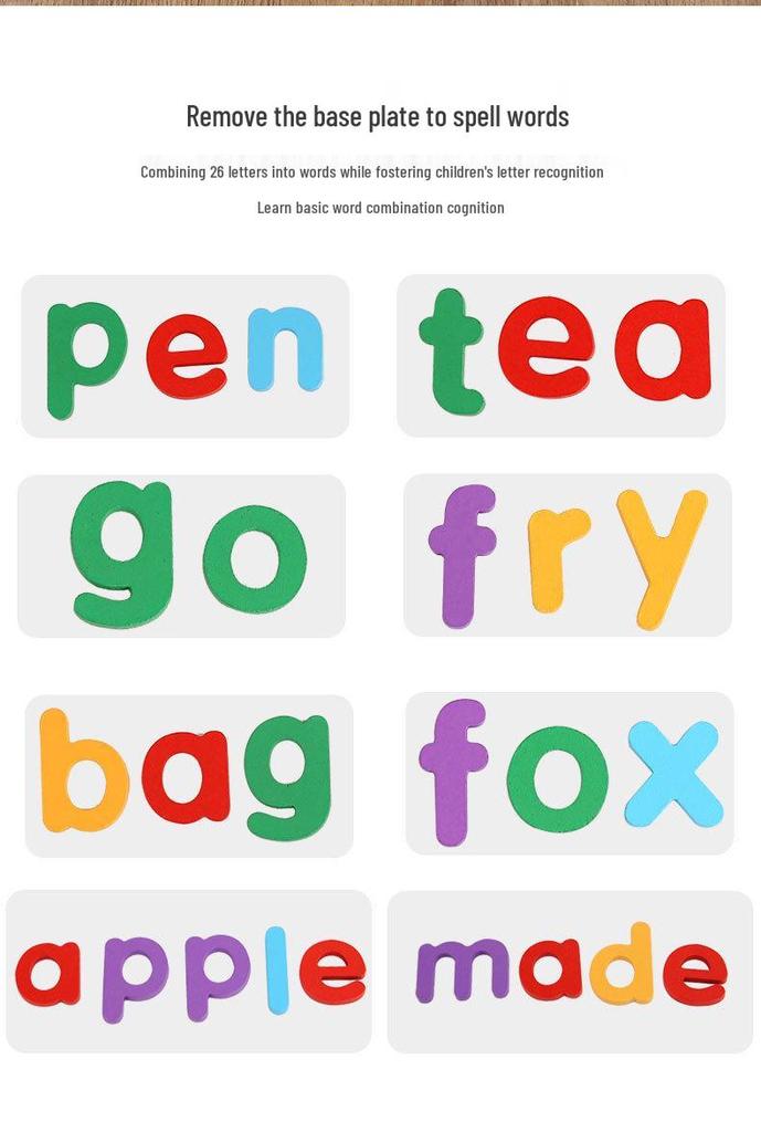 Children's English Alphabet Wooden Letter Matching Set