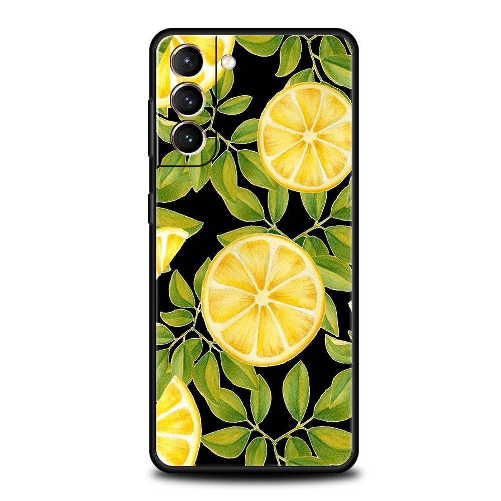 Средиземноморский лимонный силиконовый чехол для телефона Samsung Galaxy S23 S22 S21 S20 — фото 6