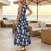 Women's Sleeveless Maxi Dress Minimalist Style,Comfy Fabric,Flowy Hem,Versatile for Daily Commute,Casual Outings & Beach Vacations