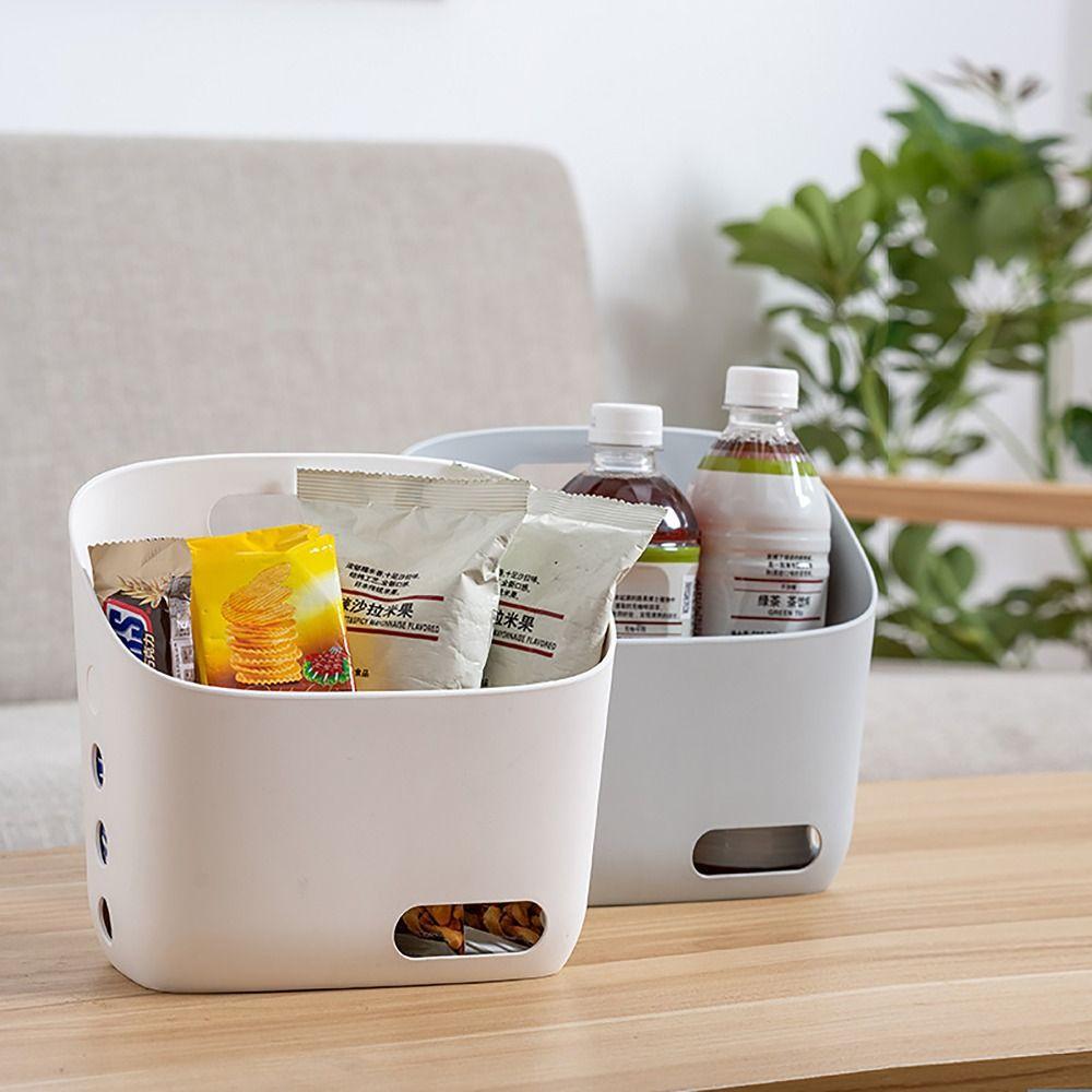 

Кошики для білизни для зберігання імбиру та часнику для ванної кімнати та кухні. White-L