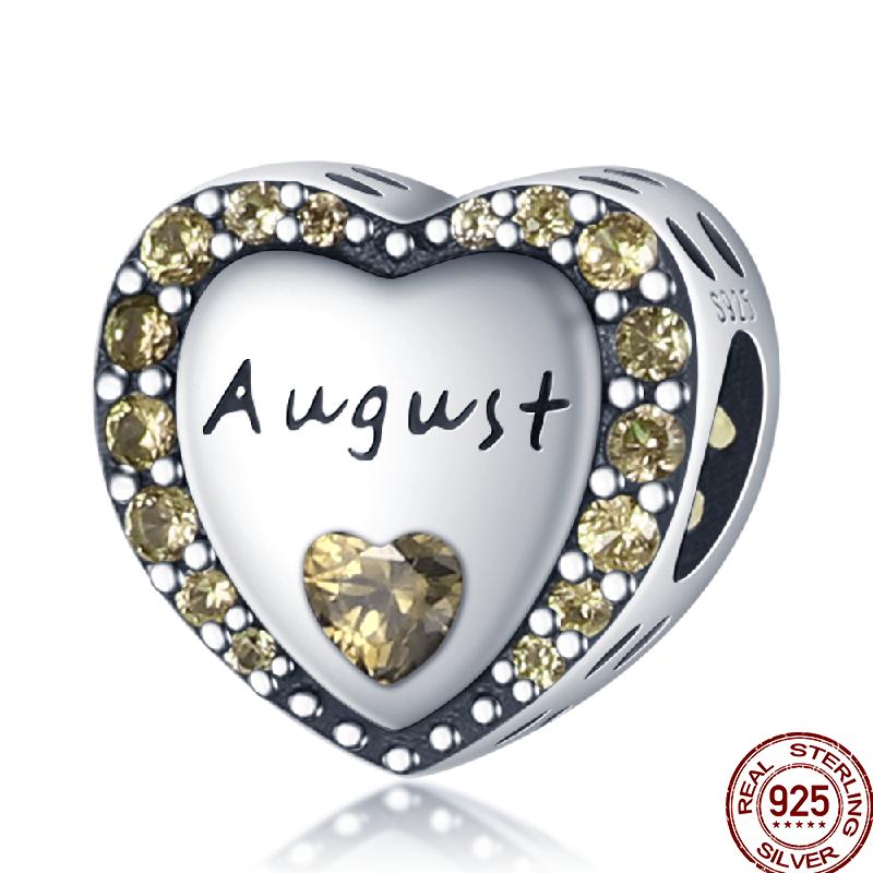 Genuine Copper December Love Star Shaped Shiny Zirconia Beads Suitable For Pan Original Bracelet Exquisite