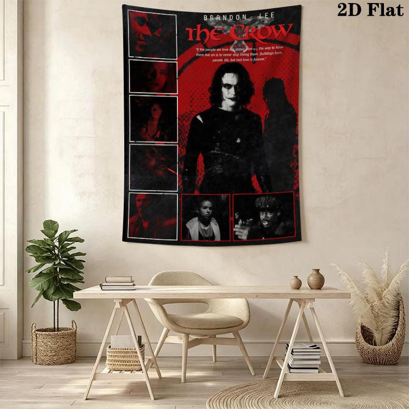 The Crow Movie Poster Tapestry Tapestry Wallmounted Background Cloth Wall Covering Decoration Background Cloth Atmospheric Background Cloth