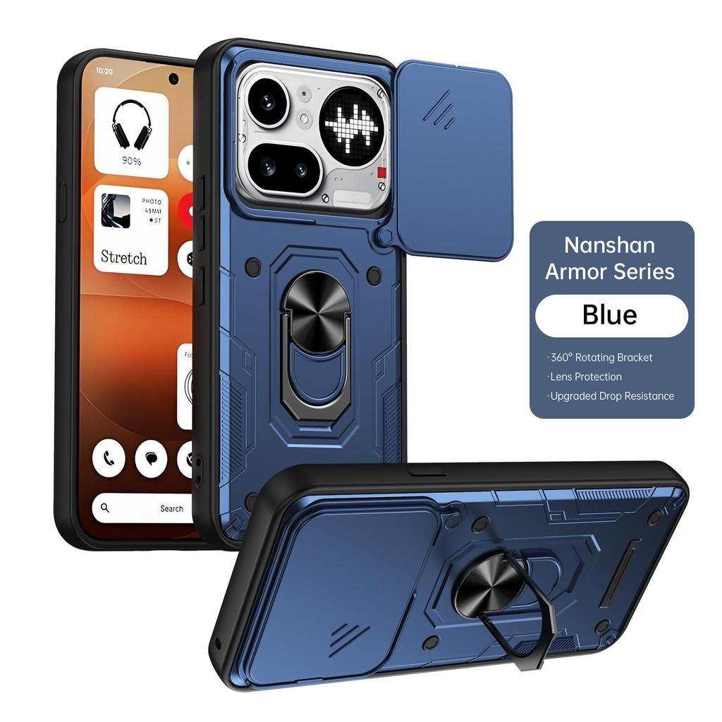 Nothing Phone 4A Pro Anti-drop Magnetic Ring Holder Case