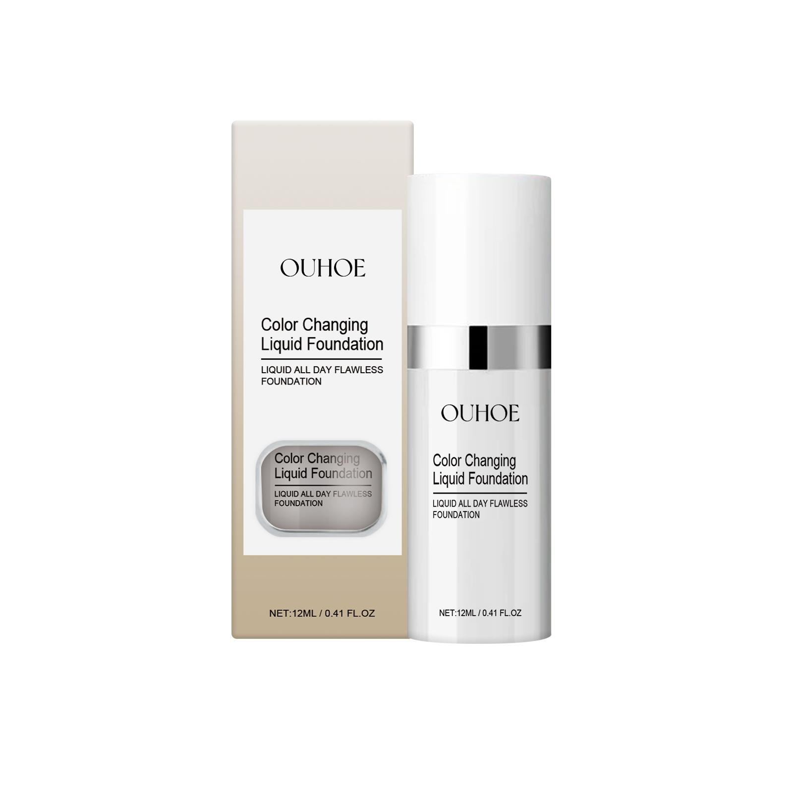 OU HOE Color-Changing Liquid Foundation Brightening Natural Concealing Moisturizing Liquid Foundation