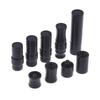 1Set Durable Special Billiard Cue Joint Protector Set Plastic Black Joint Caps Middle Wheel Protection Cover for Uni Loc Wavy