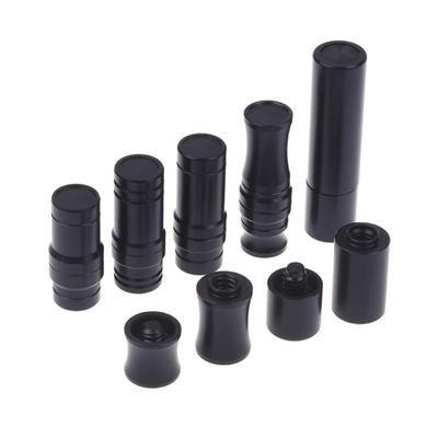 1 Set Langlebige Spezielle Billard Queue Gelenkschutz Set Kunststoff Schwarze Gelenkkappen Mittlere Radschutzhülle für Uni Loc Wavy
