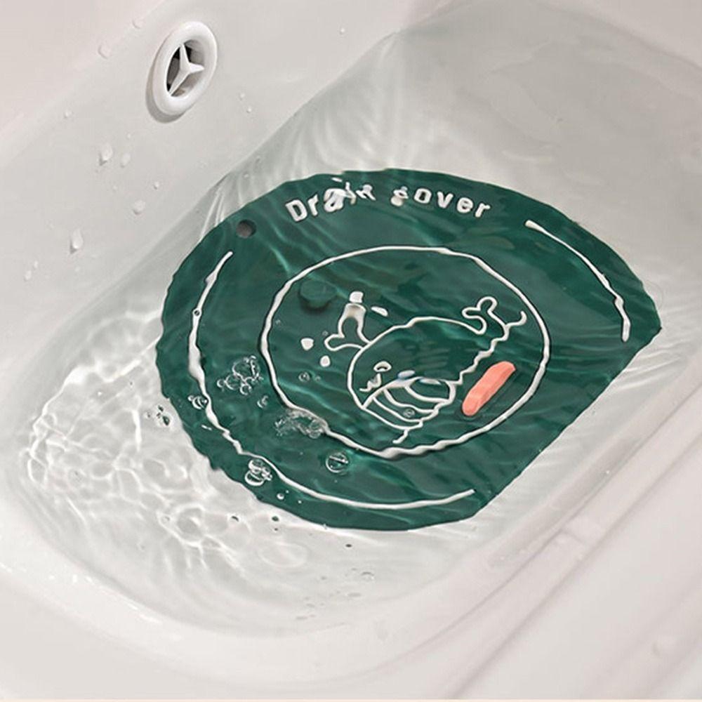 Anti-odor Floor Drain Mat Silicone Kitchen Sink Seal Mat for Bathroom Hair Collection