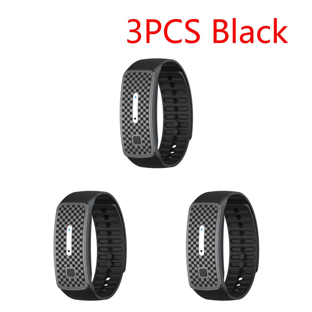 Ultrasonic Mosquito Bracelet Portable Electronic Mosquito Repeller Anti-mosquito Bracelet Watch for Outdoor Activity
