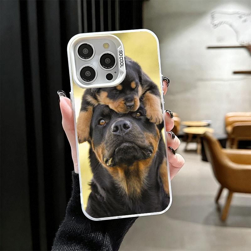 Rottweiler Dog Shockproof Phone Case for iPhone 17 Air 16 16E 15 Pro Max 14 Plus 13 Mini 12 Back Cover Anti Fall Fundas