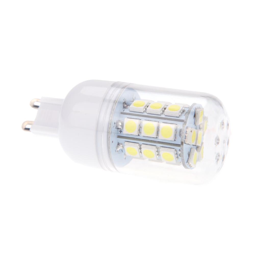 G9 5.5W 5050 SMD 27 LEDs Corn Light Lamp Bulb Energy Saving 360 Degree White 220-240V