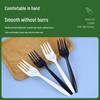 Biodegradable Disposable Fork for Cake, Steak, Pasta, Salad, Microwave-Safe, Individually Packaged
