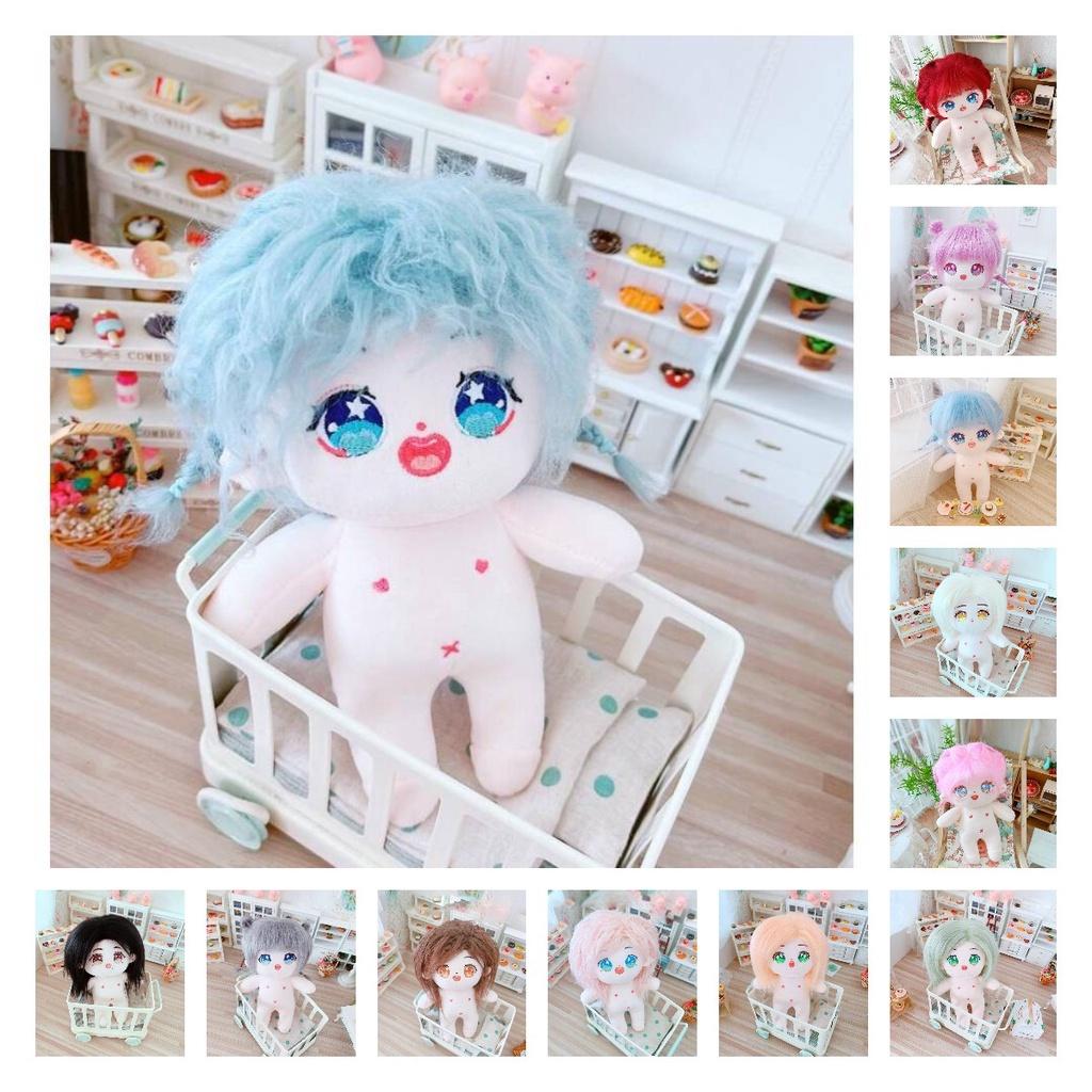 Cute 20cm Plush Cotton Doll With Long And Wavy Hair Toy14738