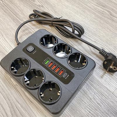 PD+USB 38W High-speed Charging Power Strip EU AC Outlet Socket Multiprise Smart Home Extension Electrical Adapter Dual Fast Charging High Power