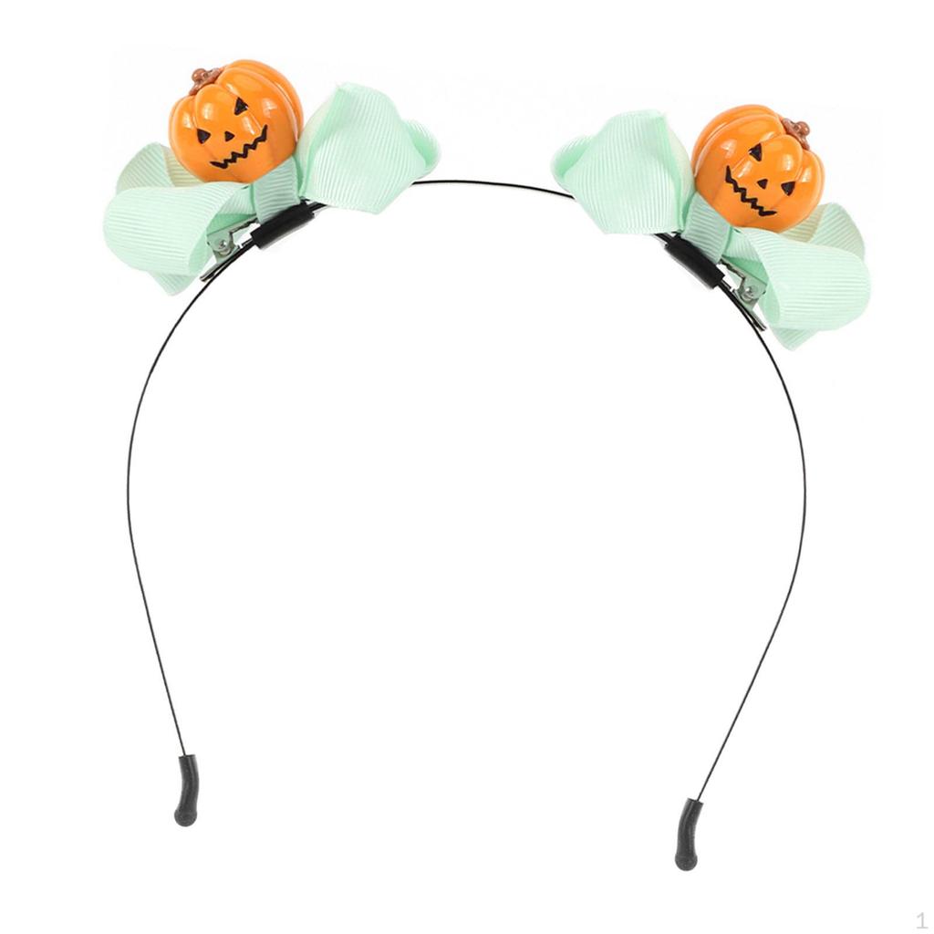 Dekoracyjna opaska na głowę w kształcie dyni na Halloween, dodatek do kostiumu cosplay