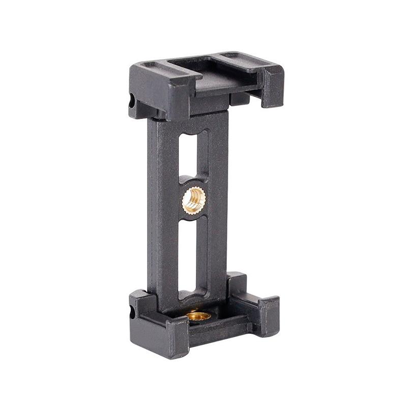 Takenoken Foldable Mobile Phone Clip Holder Plastic Camera Mount and Tripod Mount Hot Shoe Retaining Clamp for Cell Phone