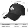 Unisex Fleur De Lis Baseball Cap Dad Hat Sport Cap Classic Sandwich Caps